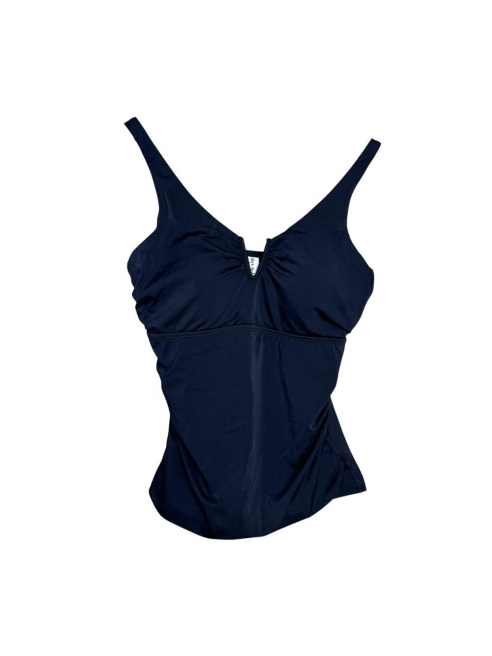 Shape Solver Mimi Flamingo NEW Black Tankini Sz 12 Beachy Resortwear Summer Pool